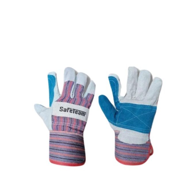 Safeteam Leather Fabric Gloves