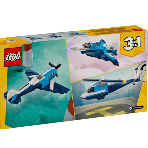 Lego Creator 3 in 1 Aircraft Race Plane Toys- Building Toys W/3 Building Options, Airplane,Fighter Jet or Helicopter