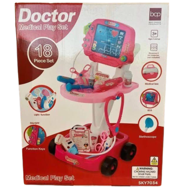 20 Pcs Toy Medical Kit For Kids  Play Doctor Kit