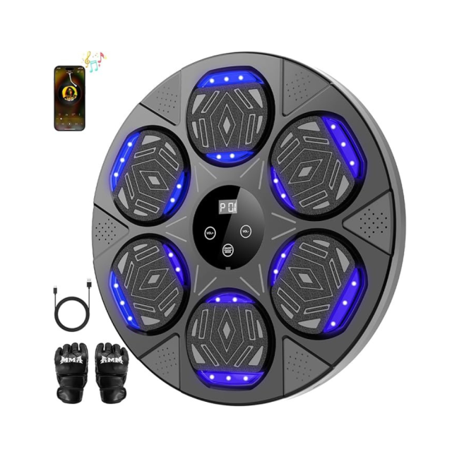 LOLBOX Boxing Machine For Adults and Kids, Smart Bluetooth Boxing Training Equipment with Gloves Wall Mounted