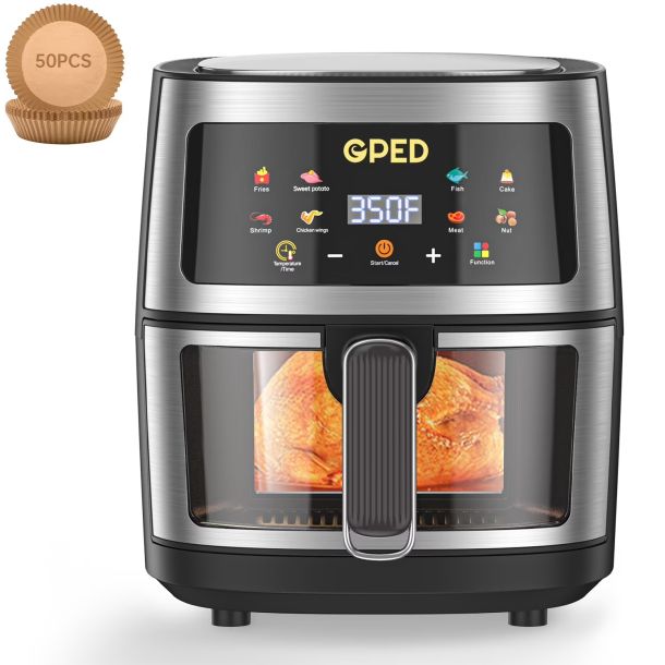GPED 7.5 QT 8-in-1 Oil-Less Air Fryer Oven