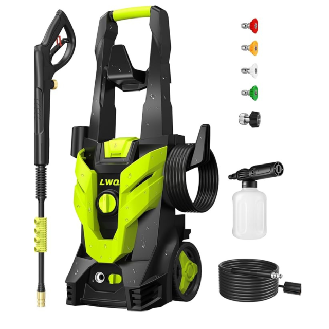 Washer with 4 Quick Connect Nozzles, Cleaning Machine with Foam Cannon