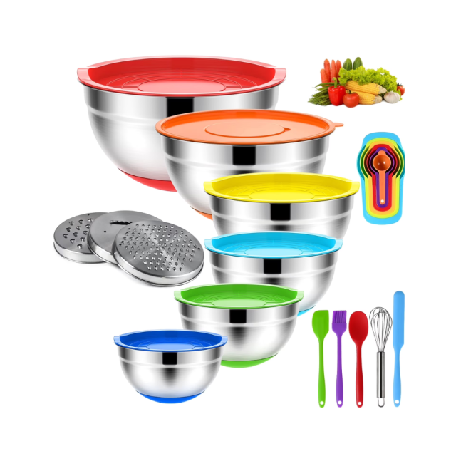 TINANA YC-MBS7 Mixing Bowls with Lids