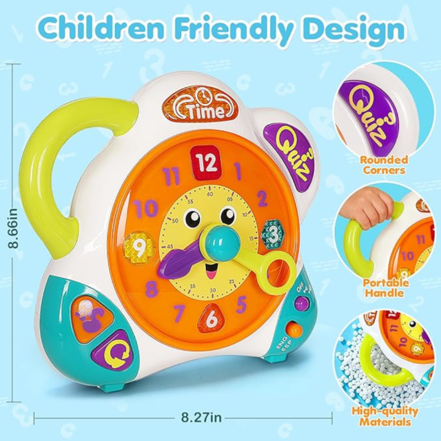 V-Opitos clock Learning Musical Toy